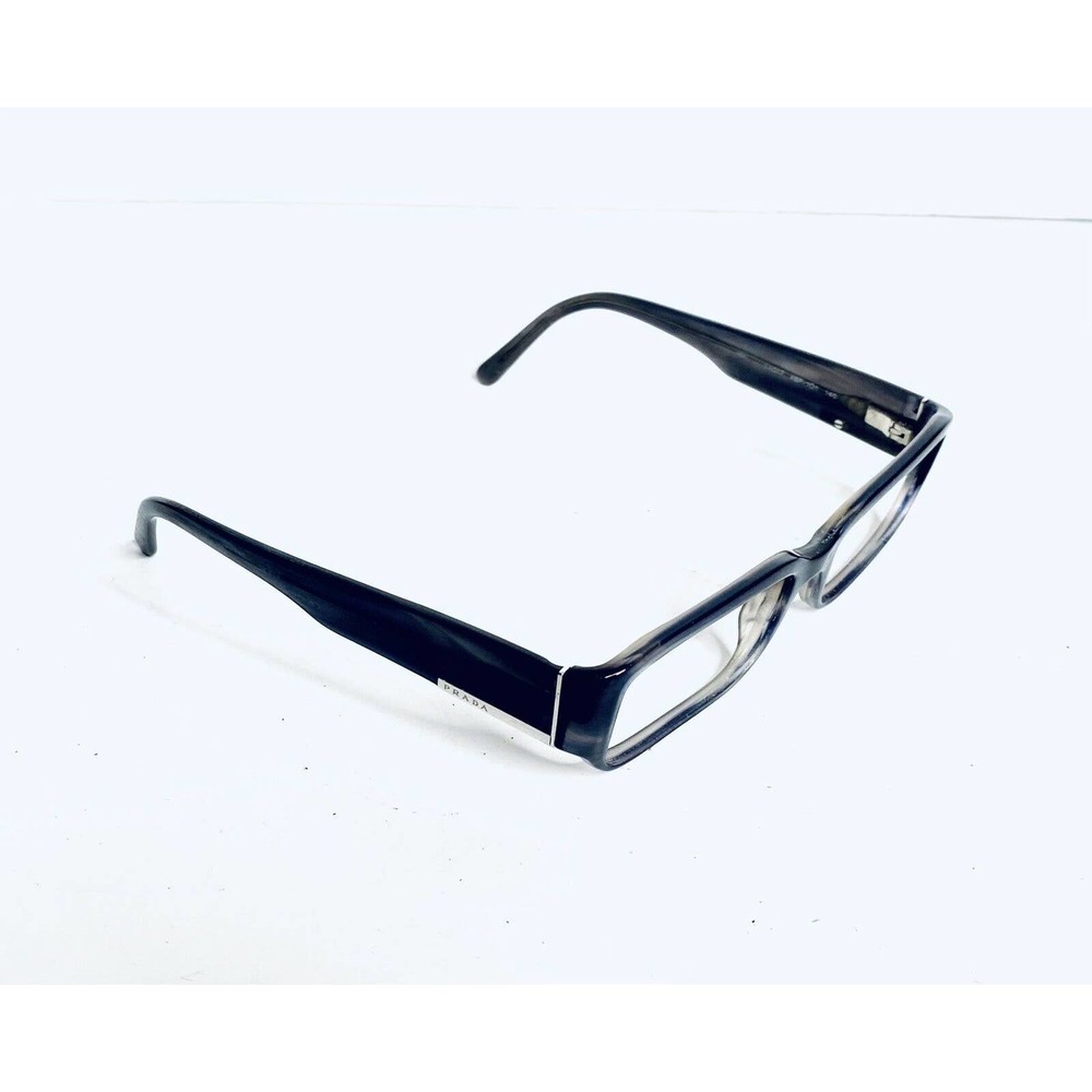 Prada Grey Tortoise Rectangular Glasses - image 3